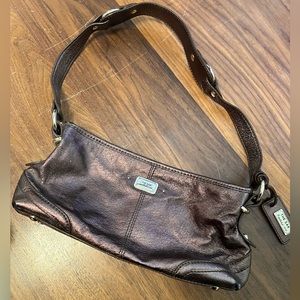 The Sak leather bronze metallic purse
